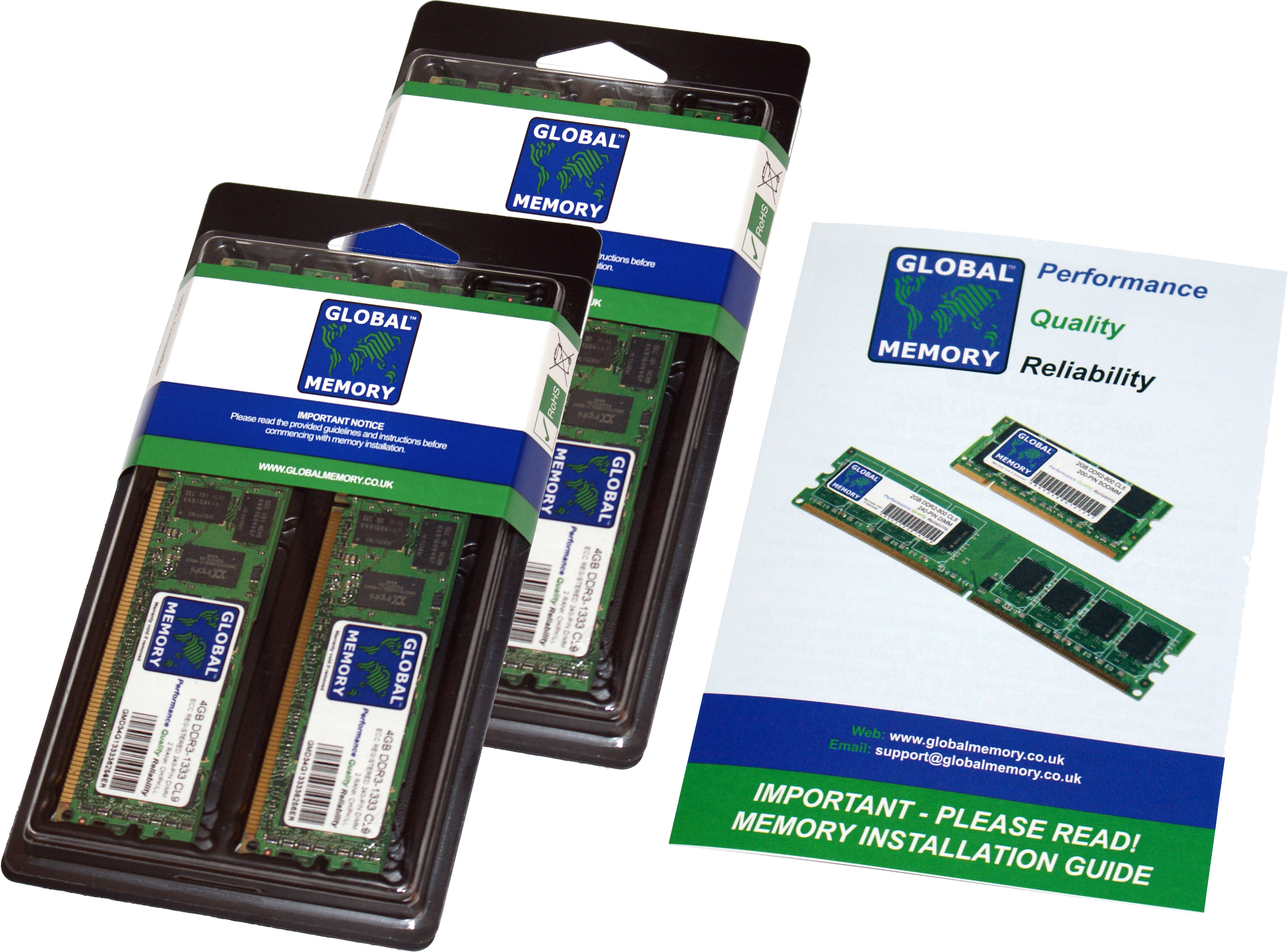 32GB (4 x 8GB) DDR3 1866MHz PC3-14900 ECC REGISTERED MAC PRO (LATE